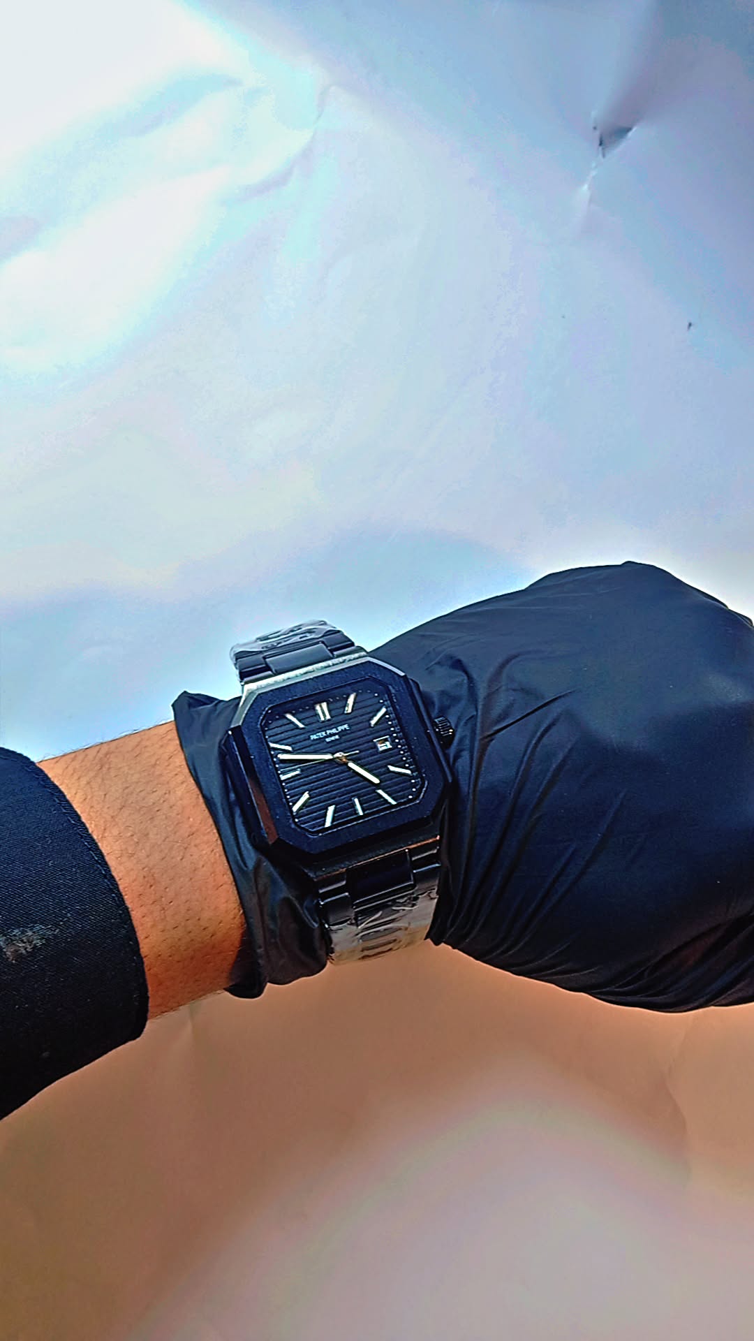 PATEK PHILIPPE MEN’S SQUARE WATCH – FULL BLACK EDITION