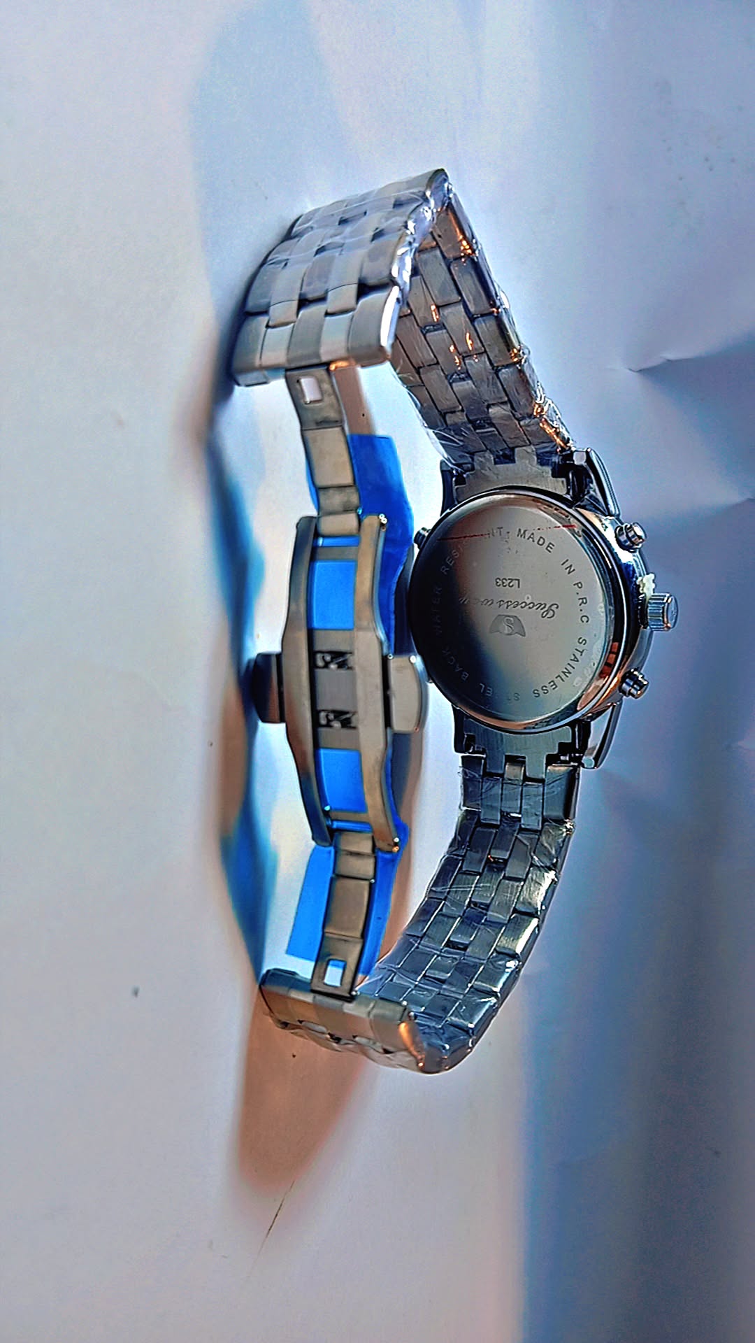 SUCCESS WAY MEN’S DIGITAL & ANALOG WATCH – LUXURY BLACK & SILVER