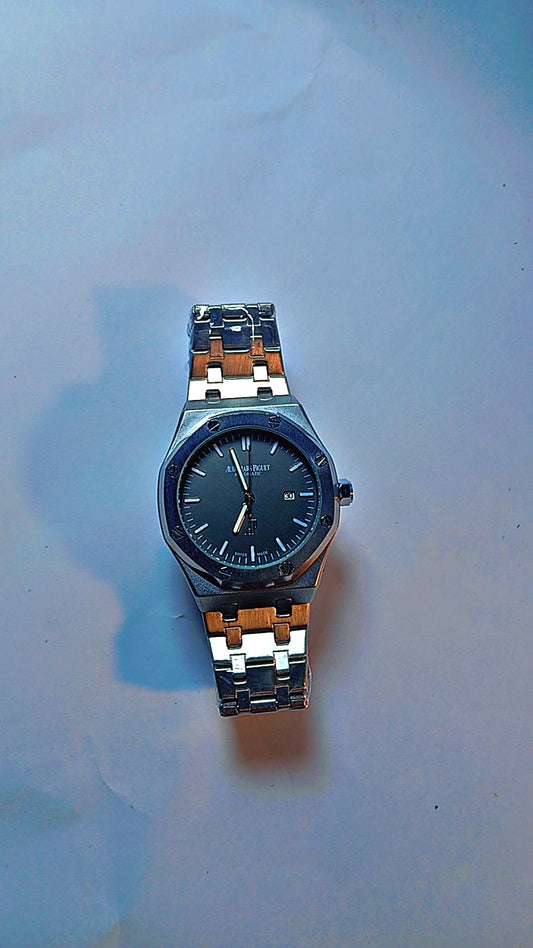 AUDEMARS PIGUET METAL CHAIN WATCH – BROWN DIAL & WHITE ACCENTS