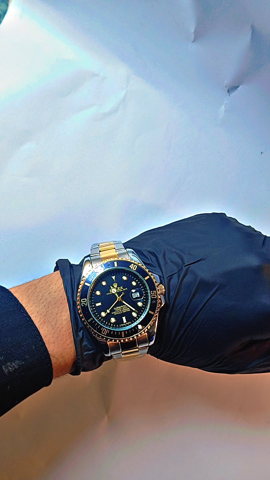 ROLEX ROTATING DIAL WATCH – BLACK & GOLD LUXURY EDITiON