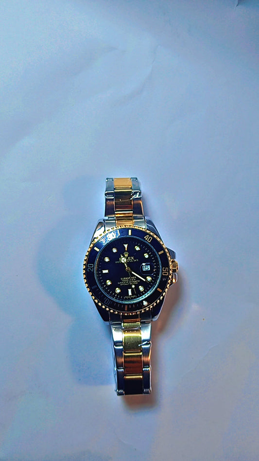 ROLEX ROTATING DIAL WATCH – BLACK & GOLD LUXURY EDITiON