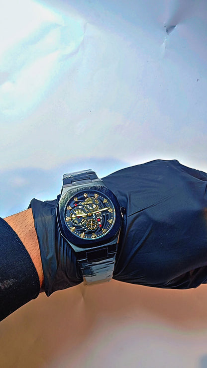 BESTWIN SKELETON DIAL AUTOMATIC WATCH – ELEGANCE IN MOTION